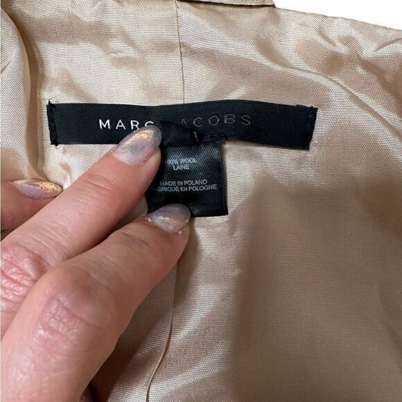 Marc Jacobs Y2K 100% Wool Tweed & Velour Peplum Jacket Size Small NWT - Picture 15 of 16